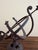 Late 20th Century Rustic Iron Armillary Sphere Sundial on Pedestal – European Garden Accent For Sale - Image 5 of 11