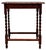 Wood Antique English Oak Barley Twist Pie Crust Top Side Table For Sale - Image 7 of 12