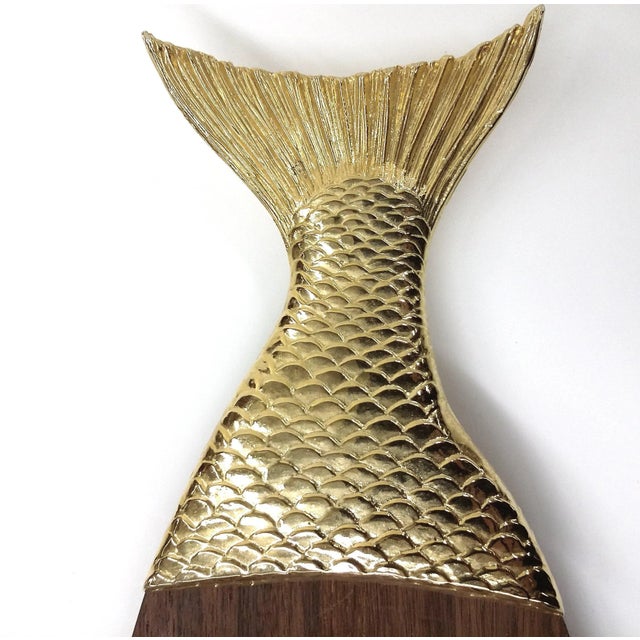 Ted Arnold Wood & Gold Serving Platter For Sale - Image 10 of 12