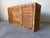 1980s Vintage Coastal Woven Rattan Wrapped Cabinet With Wood Trim & Glass For Sale - Image 5 of 12