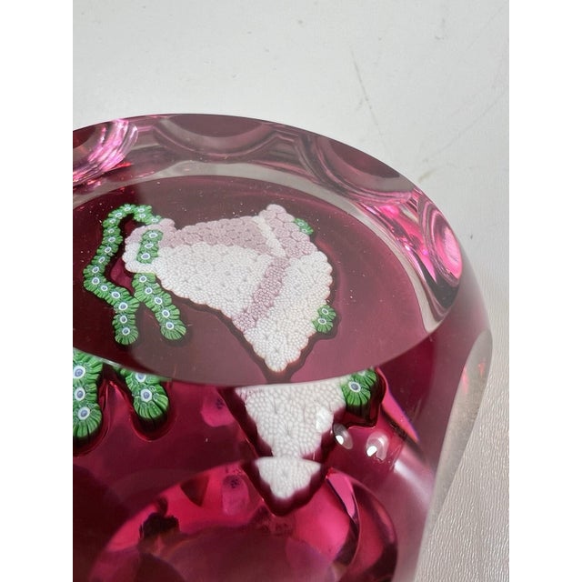 Paperweight Christmas Bells Glass 1977 Signed Vintage Perthshire For Sale - Image 9 of 18