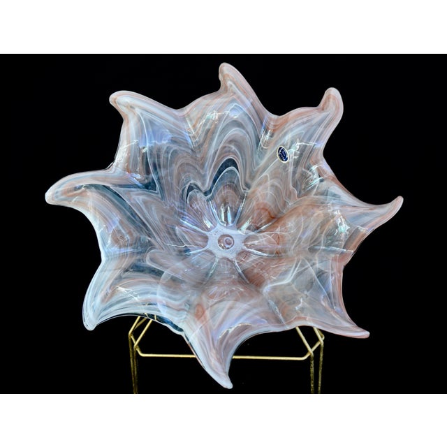 1960s Murano Glass Centerpiece Bowl For Sale In New York - Image 6 of 12