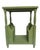 1960s Calke‑Green High‑Gloss Accent Table • Cottage Coastal Chinoiserie Style For Sale In Baton Rouge - Image 6 of 8