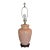 Late 20th Century Large Coral Colored Crackle‑Glaze Ginger Jar Table Lamp With Wooden Ming Base for Palm Beach Regency or Coastal Decor. See Photos! For Sale