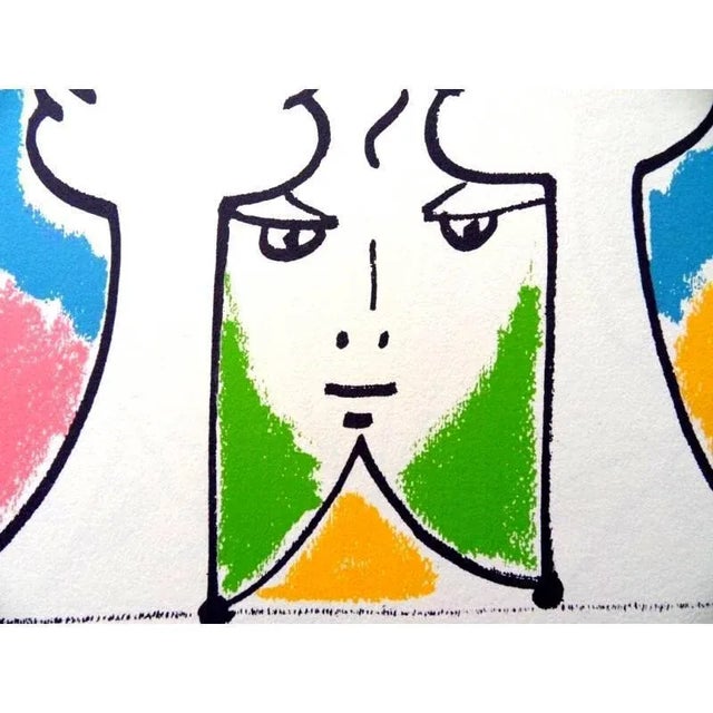 Jean Cocteau Jean Cocteau, Europe Bridge of Civilizations, Lithograph, 1961 For Sale - Image 4 of 6