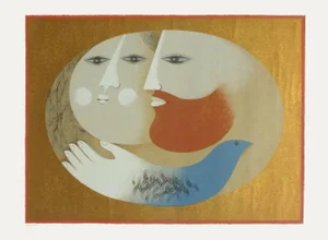 1987 Samy Briss Murmurs Screen Print