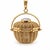 Gold Late 20th Century 14k Yellow Gold Enamel Boat Nantucket Lightship Woven Basket Charm/Pendant For Sale - Image 8 of 8