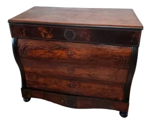 19th Century Spanish Rosewood Bombe Commode