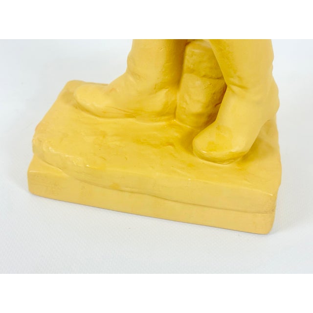 Socialist Realist Style Ceramic Sculpture of Sower, Former Czechoslovakia, 1940s For Sale - Image 8 of 12