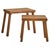 Brutalist Pair of Dutch Brutalist Oak Nesting Tables, 1960s For Sale - Image 3 of 13