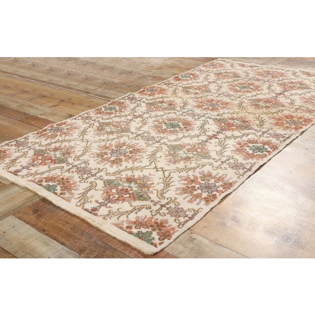 Textile Vintage Turkish Sivas Rug - 03'08x 07'01 For Sale - Image 7 of 9