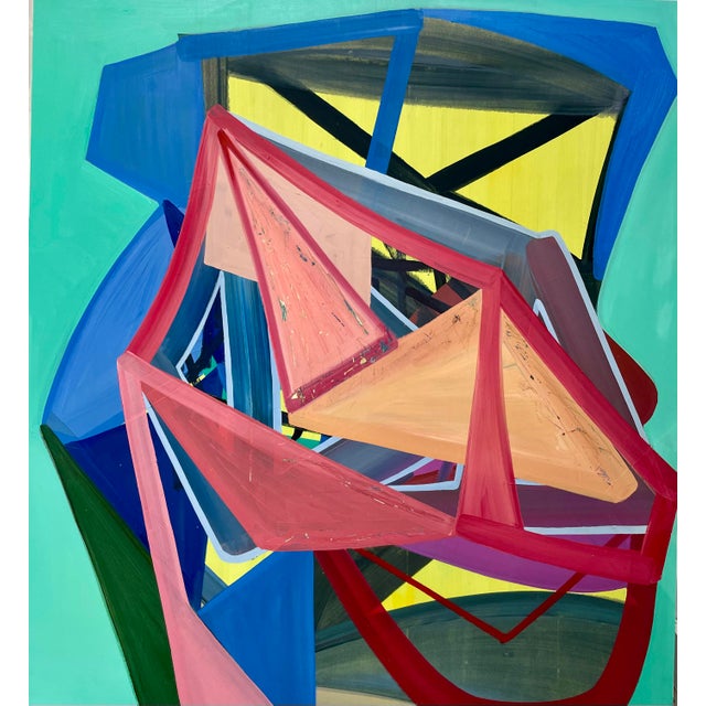 Ashlynn Browning Contemporary Abstract Oil on Panel "A Tumult of Needs" by Ashlynn Browning For Sale - Image 4 of 4