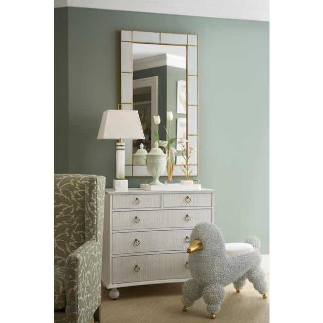 Maxwell Raffia Chest - White For Sale - Image 9 of 9