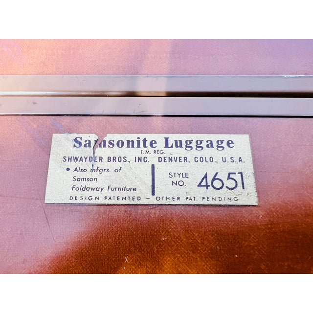 Mid-Century Modern Suitcases from Samsonite, 1960s, Set of 2 For Sale - Image 17 of 18