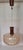 Vintage Ceiling Lamp with Amber-Tinted Glass Shade on Mahogany and Brass Mount, 1980s, in Very Good conditions. Designed...
