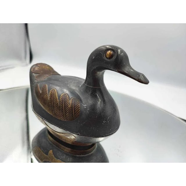 Duck, jewelry container, vintage 1950s, dimensions - height 17 cm, width 13.5 cm, depth 7.3 cm, dimensions inside, length...