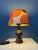 Vintage Space Age Table Lamp with Orange Textile Shade, 1970s For Sale - Image 6 of 11