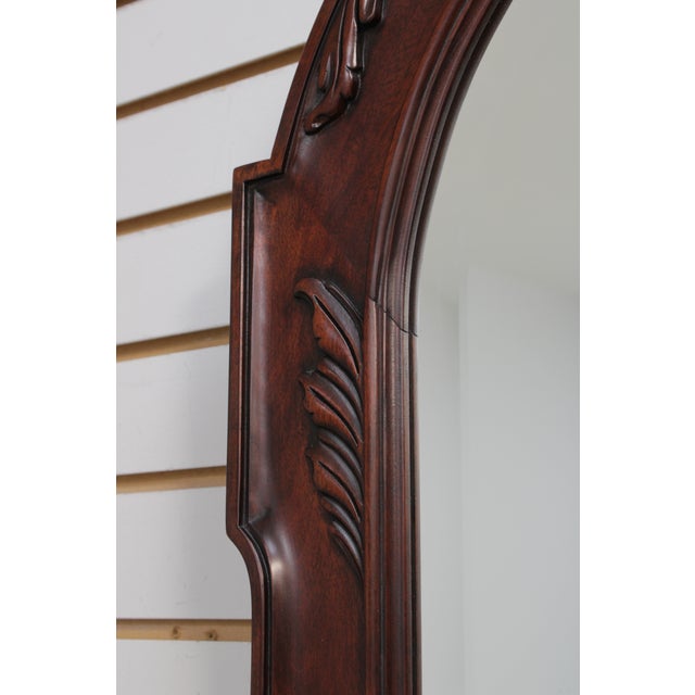 Henkel Harris Mahogany Arch Top Wall Mirror For Sale - Image 9 of 13