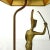 Metal Vintage Neoclassical Marble Foot Table Lamp with Egyptian Warrior For Sale - Image 7 of 17