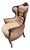 Vintage Mid Century Rococo Style Wingback Chair For Sale