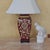 Vintage Chinoiserie Style Porcelain Table Lamp With Hand-Painted Floral Motif For Sale - Image 17 of 18