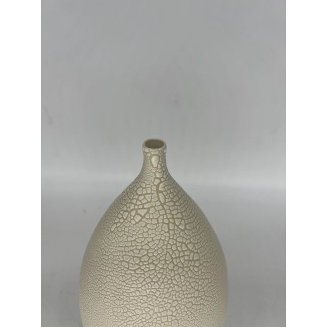 Modernist Hand Thrown Japanese Inspired Ceramic Vase For Sale - Image 9 of 12
