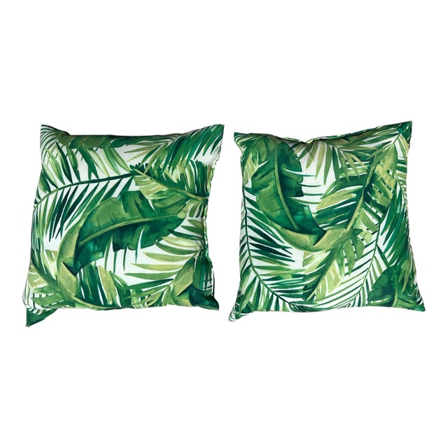 Tropical Style Indoor/ Outdoor Pillows -2 For Sale