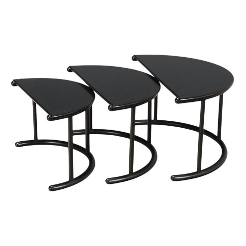 Tria Coffee Tables by Gianfranco Frattini for Acerbis, Set of 3 For Sale