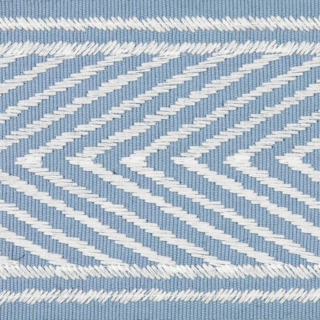 Contemporary Schumacher Nicholson Tape in Sky For Sale - Image 3 of 4