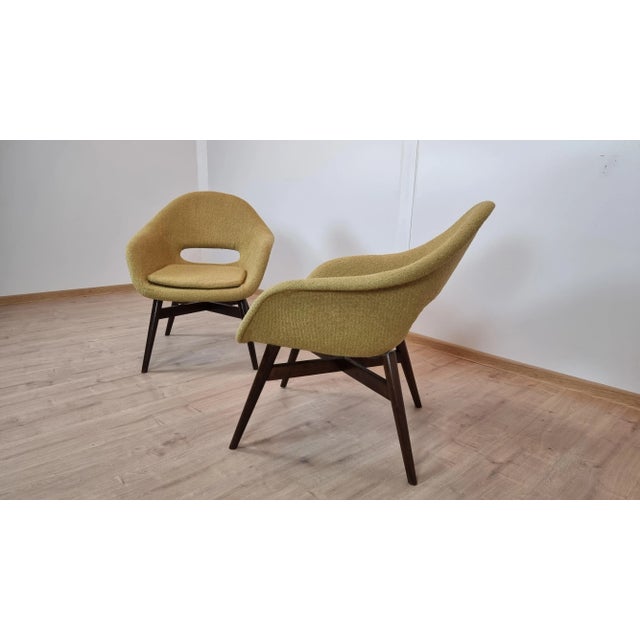 Set of Shell Armchairs by Miroslav Navratil For Sale - Image 6 of 8