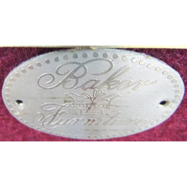 1920s Antique Pierced Mahogany Baker Furniture Butler Tray and Folding Stand For Sale - Image 15 of 18