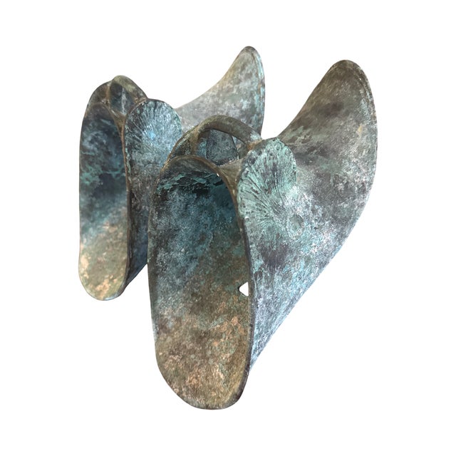 Antique Spanish Colonial Bronze Slipper Stirrups Pair 19th C South American Estribos For Sale - Image 11 of 11