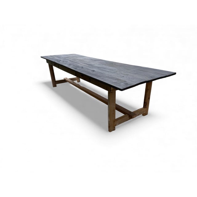 Not Yet Made - Made To Order 90" - French Farmhouse Table With Drawers on Both Sides For Sale - Image 5 of 10