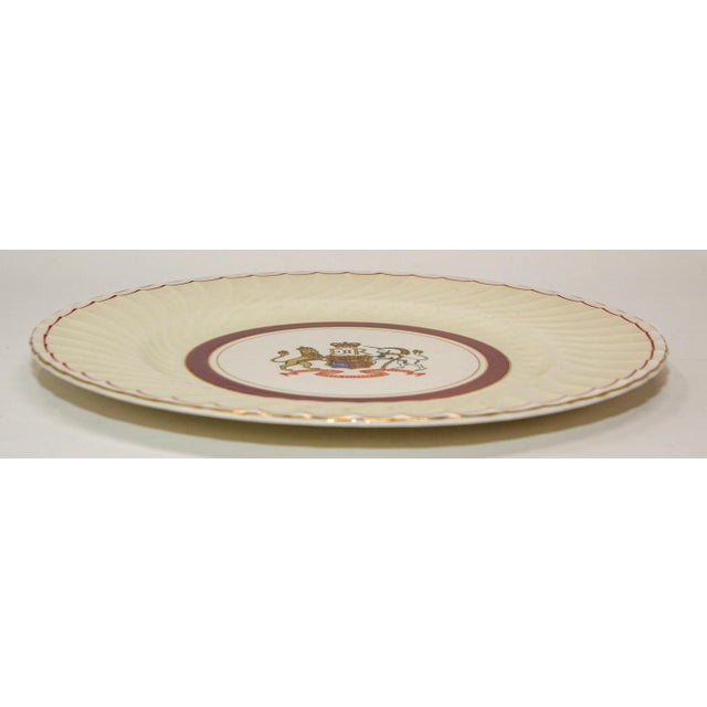 Coronation Plate Queen Elizabeth II June 2nd 1953 Burleigh Ware Burslem