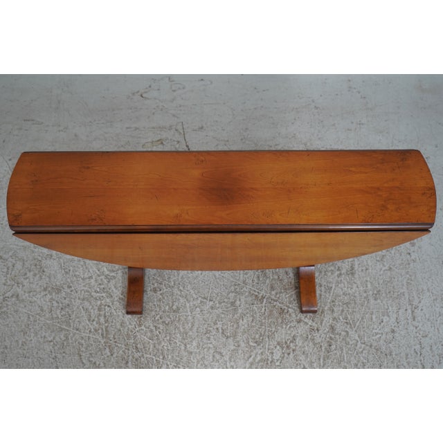Arts & Crafts Wright Table Co Walnut Drop Leaf Table For Sale - Image 3 of 17