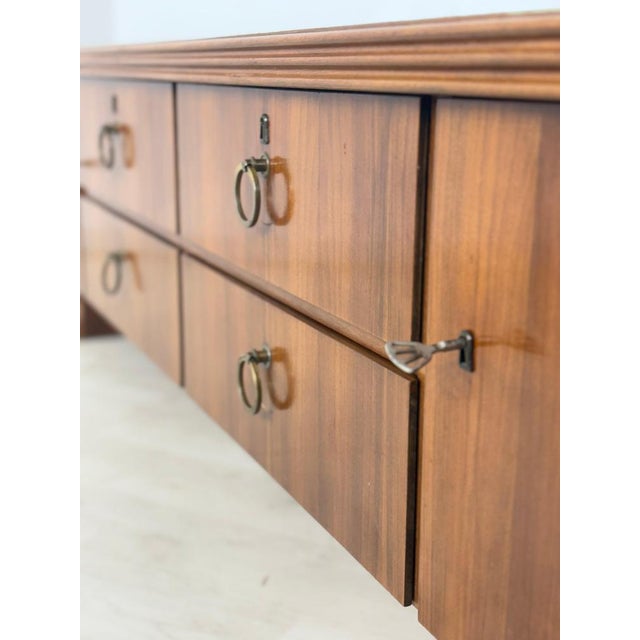 Mid-Century Lowboard in Walnut For Sale - Image 9 of 14