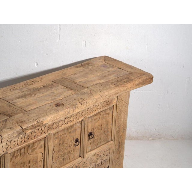 Antique Carved Pine Sideboard For Sale - Image 4 of 14