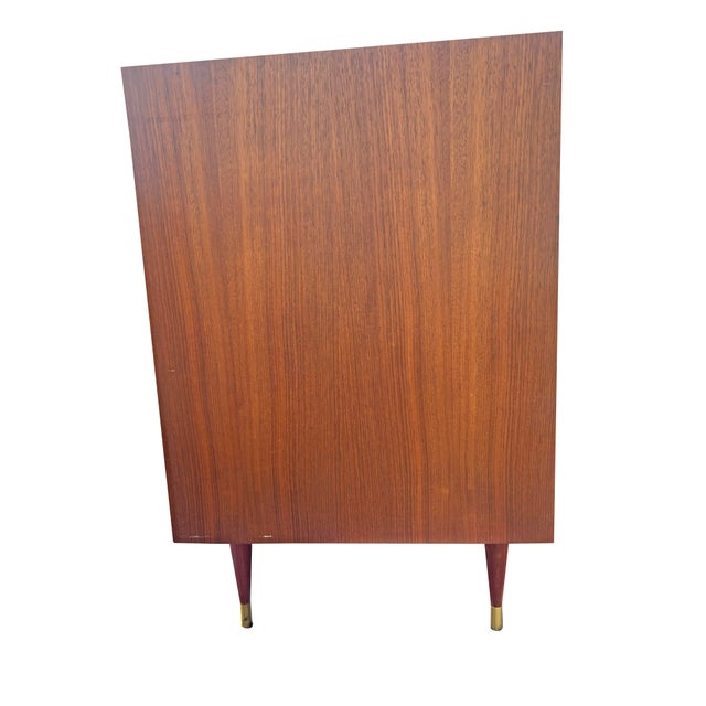 1960s Vintage Mid Century Modern Credenza Cabinet or Dresser in Danish Style For Sale - Image 5 of 9