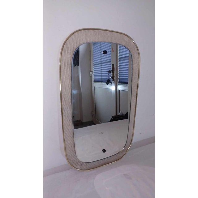 Mid-Century Mirror in the style of Mathieu Mategot, 1960s For Sale - Image 10 of 15