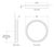 Thomas O'Brien for Visual Comfort Signature Tricia 24" Illuminated Round Mirror in Matte White and Polished Nickel For Sale - Image 9 of 11