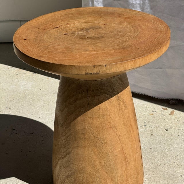 Side Table in Natural Mango Wood, 1980s For Sale - Image 10 of 11