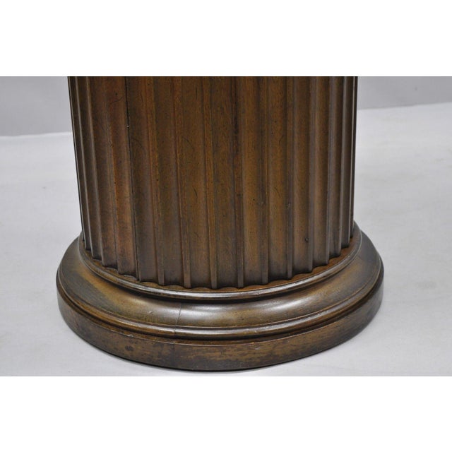 Vintage Drexel DI Moda Fluted Column Pedestal Plant Stand