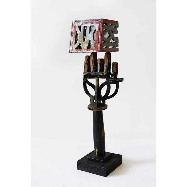 Vintage Folk Art Sculpture For Sale - Image 4 of 5