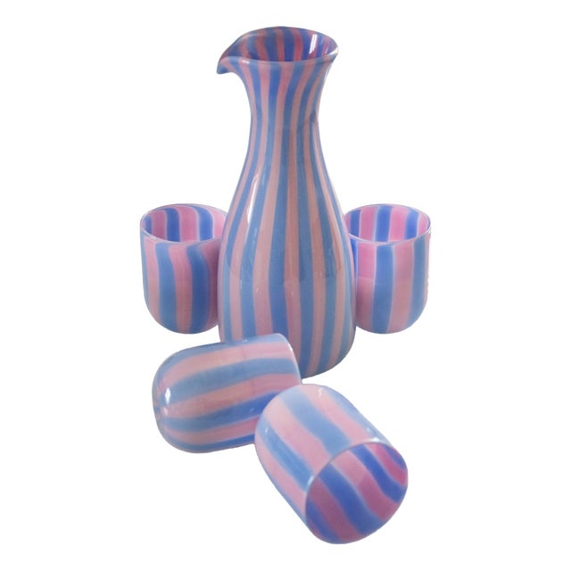 Drinking Set by Maryana Iskra for Ribes Studio, Set of 5 For Sale