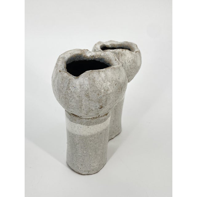 Double Vase/Art Object in Glazed Ceramics by Gisbert & Barbara Haberland, Germany, 1970s For Sale - Image 6 of 15