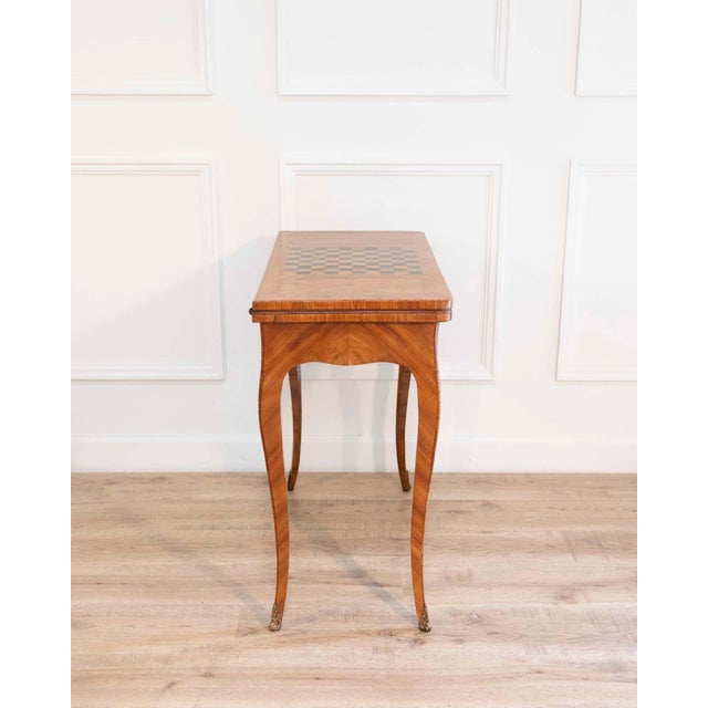 Louis XV–Period Game Table in Rosewood Marquetry, France, 18th Century For Sale - Image 4 of 10
