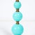 Mid-Century Modern Mid-Century Modernist Hand-Blown Murano Glass Ball Table Lamp in Robins Egg Blue For Sale - Image 3 of 11