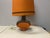 Textile Mid-Century Space Age Orange Table Lamp from Bay Keramik, 1970s For Sale - Image 7 of 18
