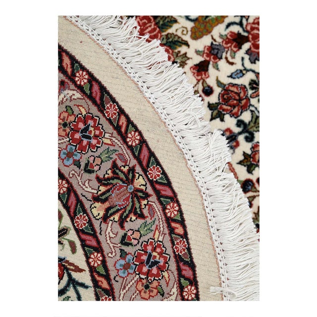 Pasargad Fine Hand Knotted Persian Bidjar Round Rug For Sale - Image 4 of 4