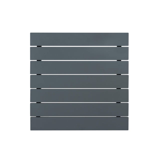 Sardinia Outdoor Aluminum End Table - Gray For Sale In Chicago - Image 6 of 7